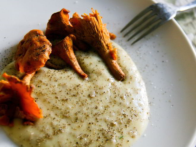 Рецепт картофельного пюре с лисичками