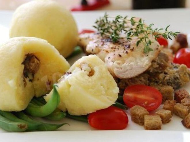 Рецепт картофельных клецек со свининой