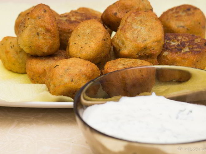 Рецепт фалафеля с соусом дзадзики