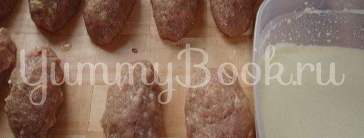 котлетки в кляре с сюрпризом. Шаг 4