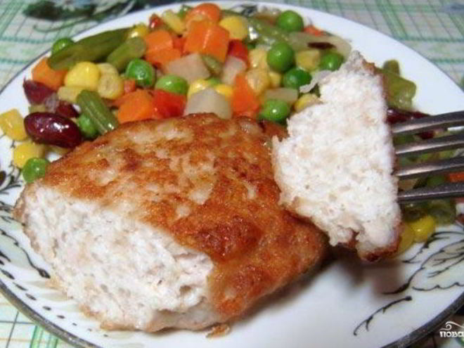 Рецепт котлет из индейки и курицы