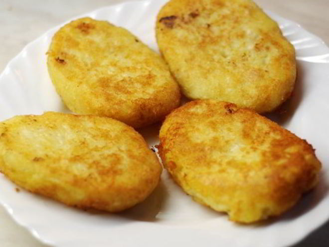 Рецепт котлет из картофеля с куриной начинкой