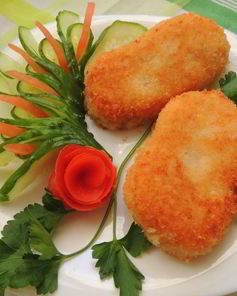 Котлеты из риса и картофеля