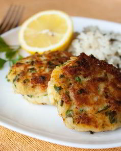 Котлеты из запеченной трески с петрушкой и лимоном