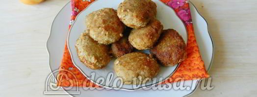 котлеты с грибами. Шаг 9