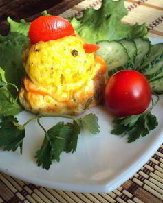 Куриные котлеты с рисом