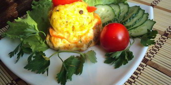 Куриные котлеты с рисом