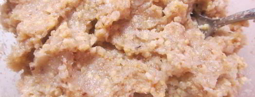 паровые пшенные котлеты с отрубями и курицей. Шаг 5