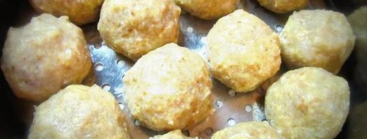 паровые пшенные котлеты с отрубями и курицей. Шаг 6