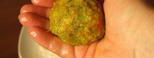 постные котлеты из брокколи. Шаг 14