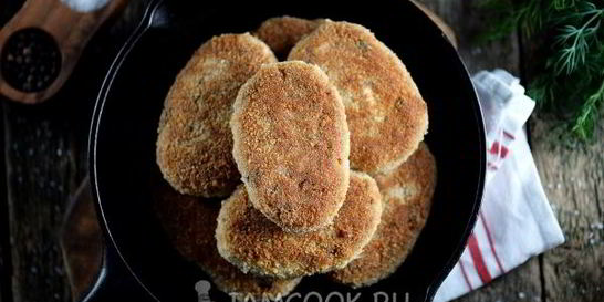 Рыбные котлеты по-фламандски