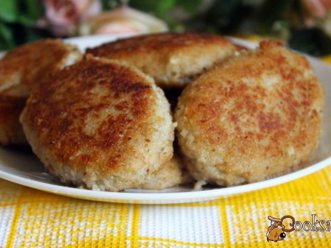 Рецепт рыбных котлет с картофелем и сливочным маслом