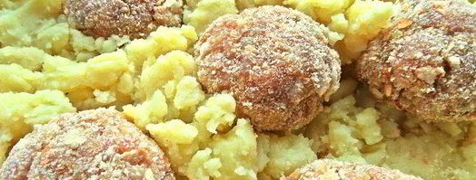 запеченное пюре с котлетами. Шаг 6