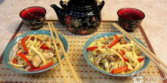Куриная лапша по-китайски
