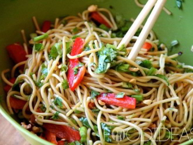 Рецепт лапши с овощами