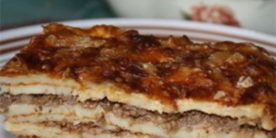 Блинная лазанья