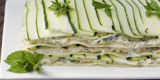 Лазанья из кабачков с фаршем