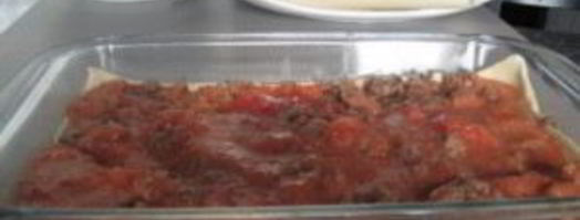 лазанья из слоеного теста. Шаг 4