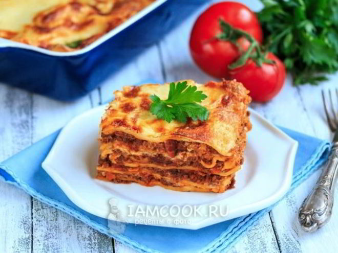 Рецепт лазаний классическая с фаршем