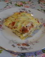 Лазанья с грибами и куриным филе