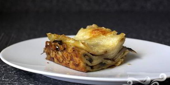 Лазанья с грибами