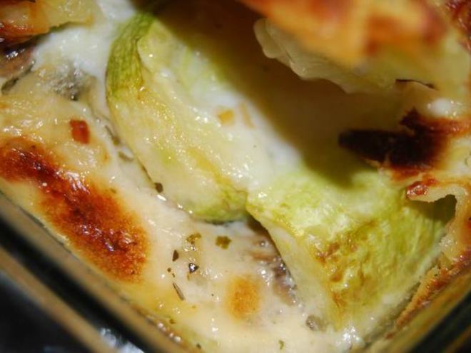 Рецепт лазаний с кабачками и грибами