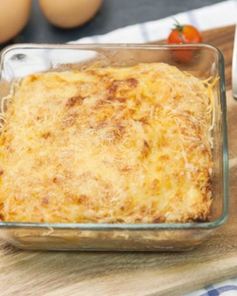 Лазанья с лососем