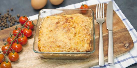 Лазанья с лососем