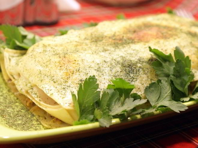 Рецепт лазаний с минтаем