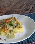 Лазанья с морепродуктами