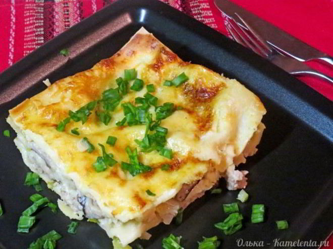 Рецепт лазаний с овощами