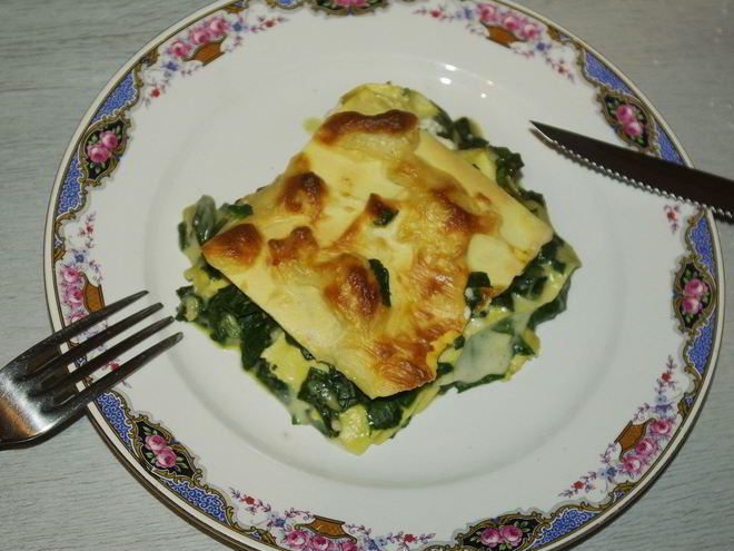 Рецепт лазаний со шпинатом