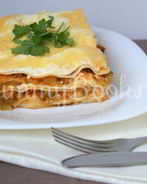 Лазанья творожно-овощная