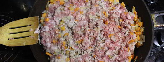 мясная лазанья с соусом бешамель. Шаг 5