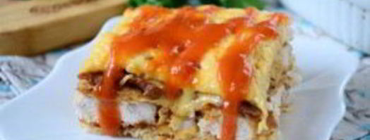 вафельная лазанья с курицей. Шаг 11