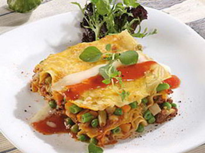 Рецепт весенней лазанья