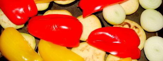 домашняя базиликовая паста с овощами гриль и пармезаном. Шаг 3