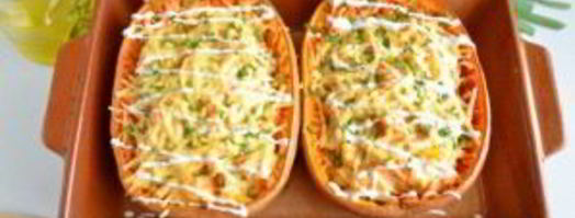 фаршированная тыква-спагетти курицей. Шаг 9