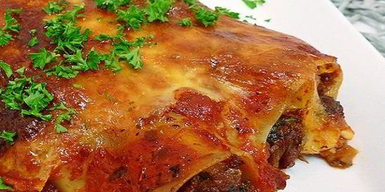 Каннеллони с грибами и фаршем