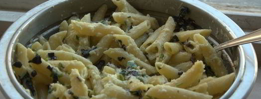 макароны пенне с яичным соусом. Шаг 8