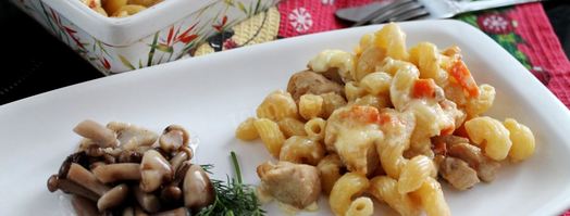 макароны с курицей в духовке запеченные. Шаг 12