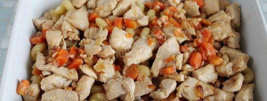 макароны с курицей в духовке запеченные. Шаг 8