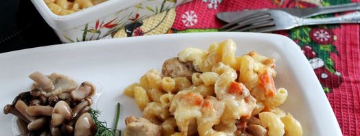 макароны с курицей в духовке запеченные. Шаг 11