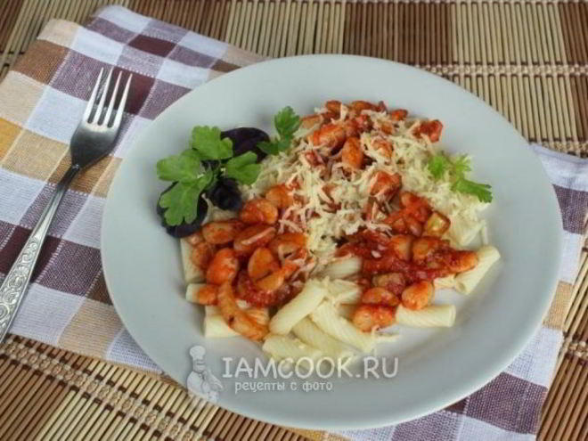 Рецепт макарон с овощами и фасолью