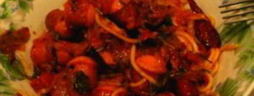 макароны с сардельками в томатном соусе. Шаг 5