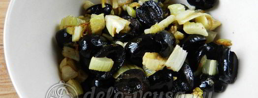 макароны с томатным соусом и маслинами. Шаг 7