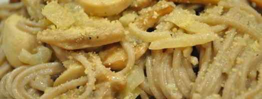 макароны со сливками и грибами. Шаг 4