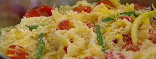 макароны со стручковой фасолью и помидорами. Шаг 8