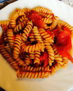 Низкокалорийная паста с томатами