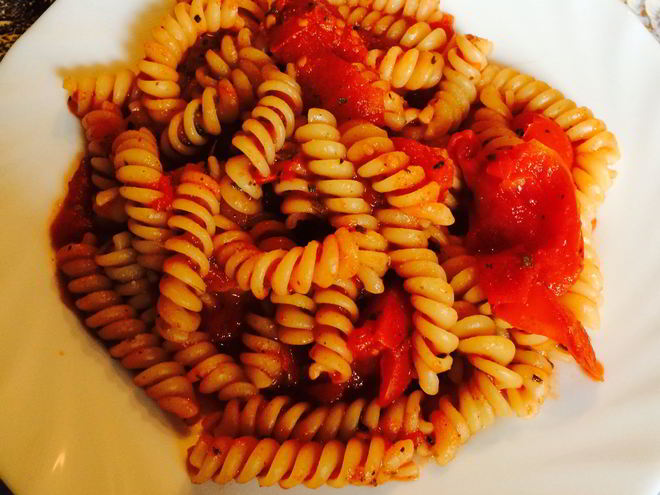 Рецепт низкокалорийной пасты с томатами